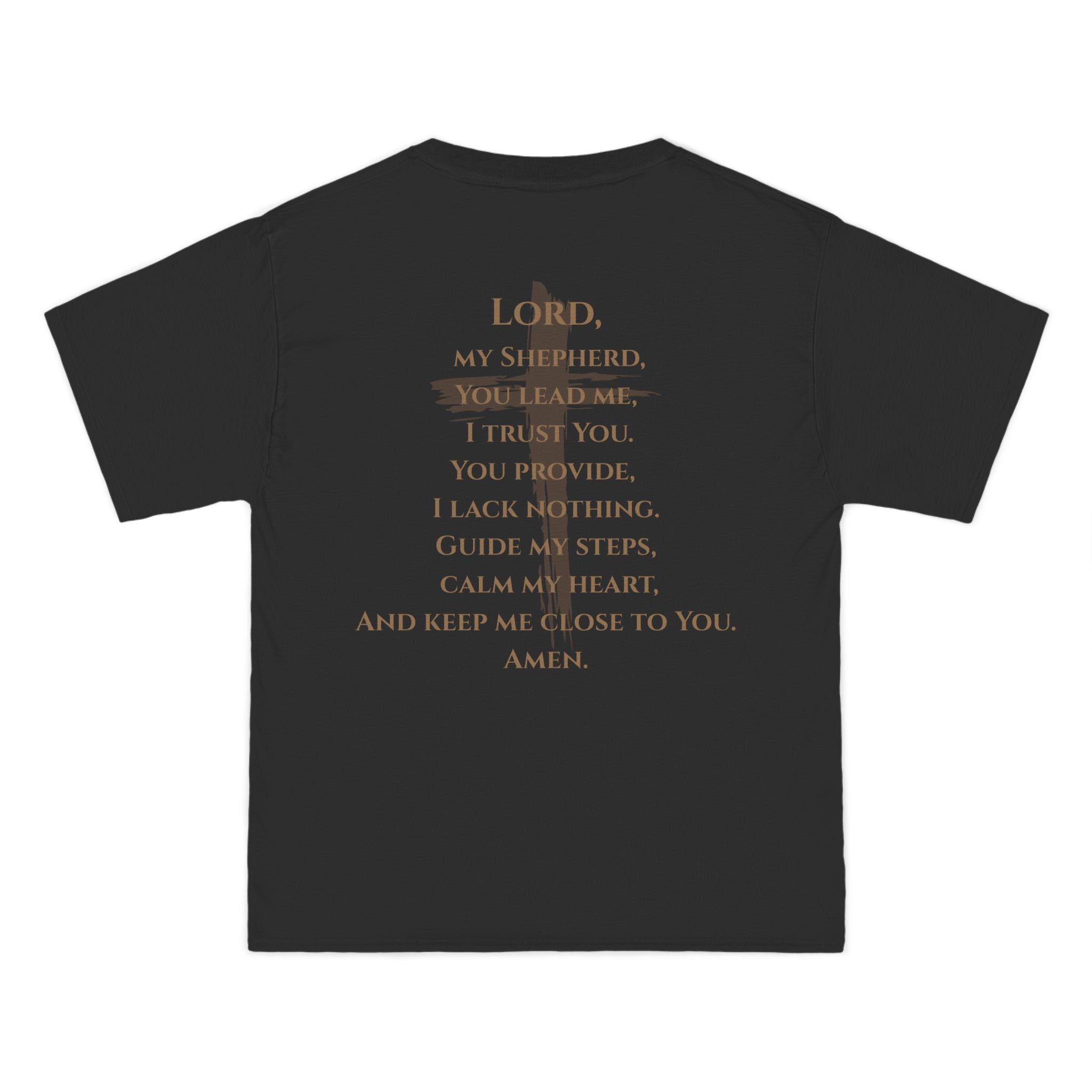 Psalm 23 T-Shirt — Christian Faith Tee with Cross & Psalm Text