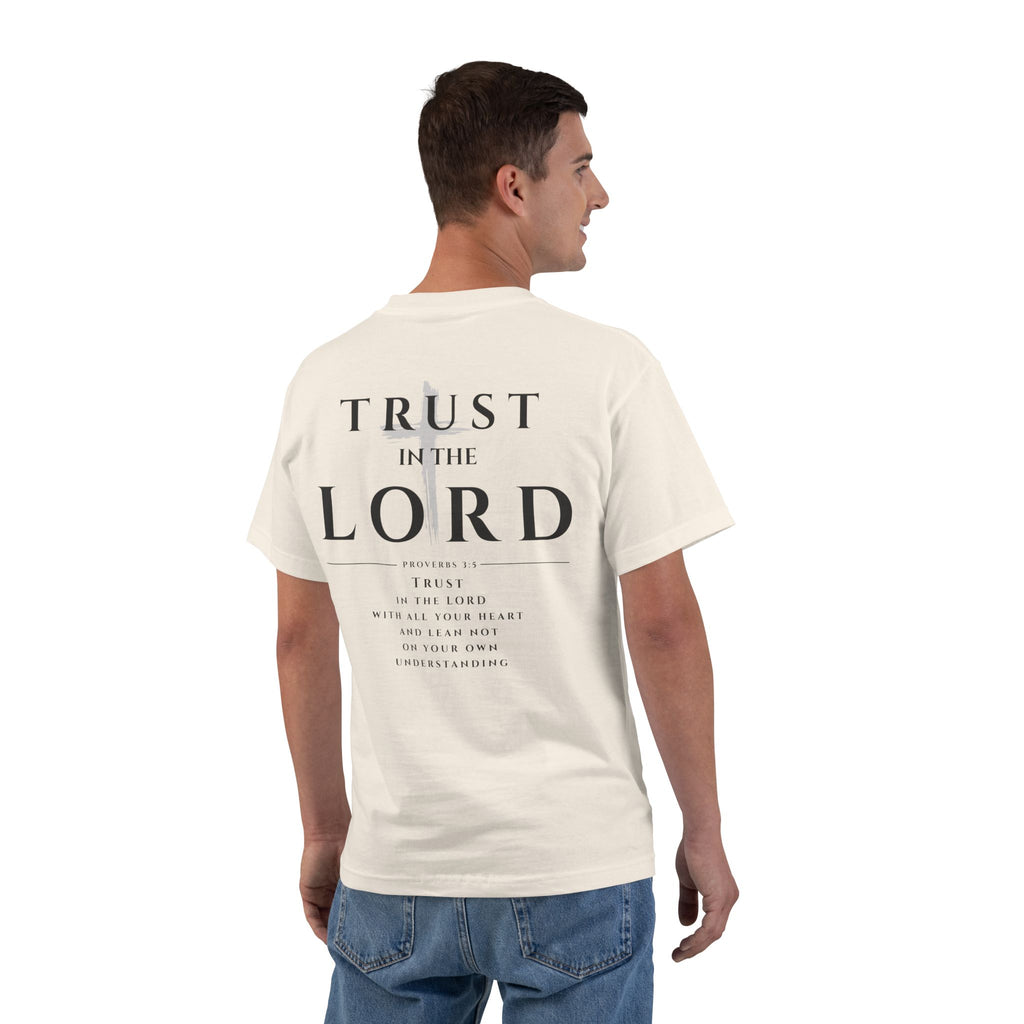 Trust in the Lord T-Shirt — Inspirational Christian Faith Tee with Back Scripture