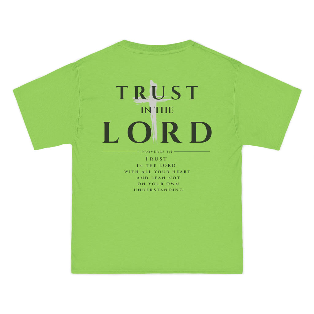 Trust in the Lord T-Shirt — Inspirational Christian Faith Tee with Back Scripture