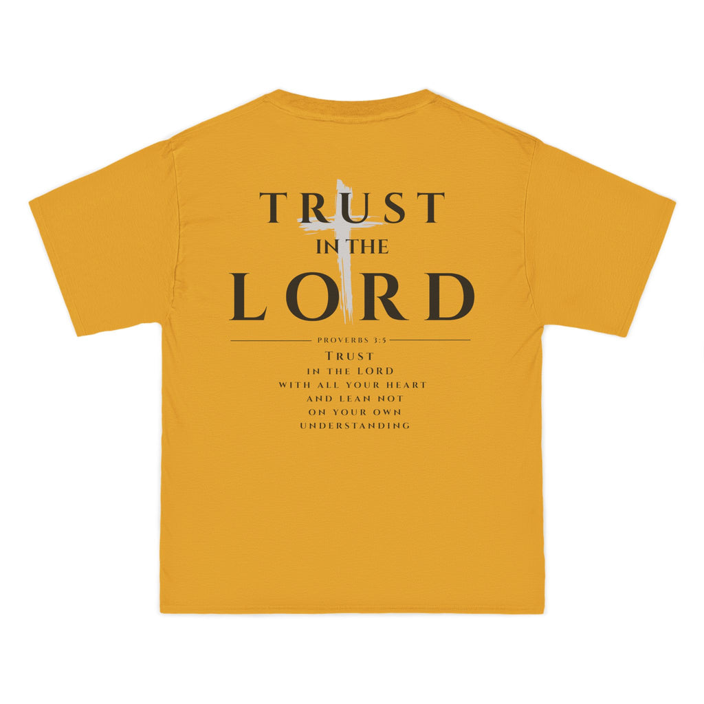 Trust in the Lord T-Shirt — Inspirational Christian Faith Tee with Back Scripture