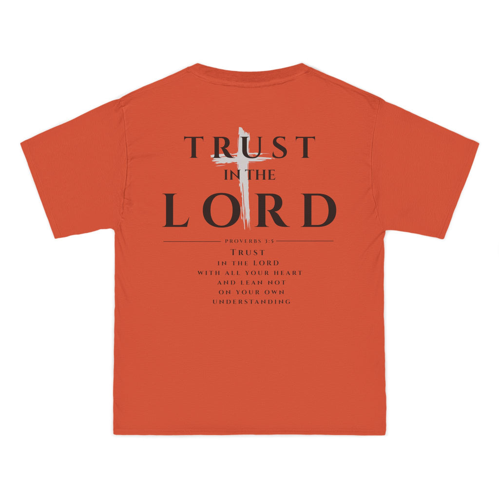 Trust in the Lord T-Shirt — Inspirational Christian Faith Tee with Back Scripture
