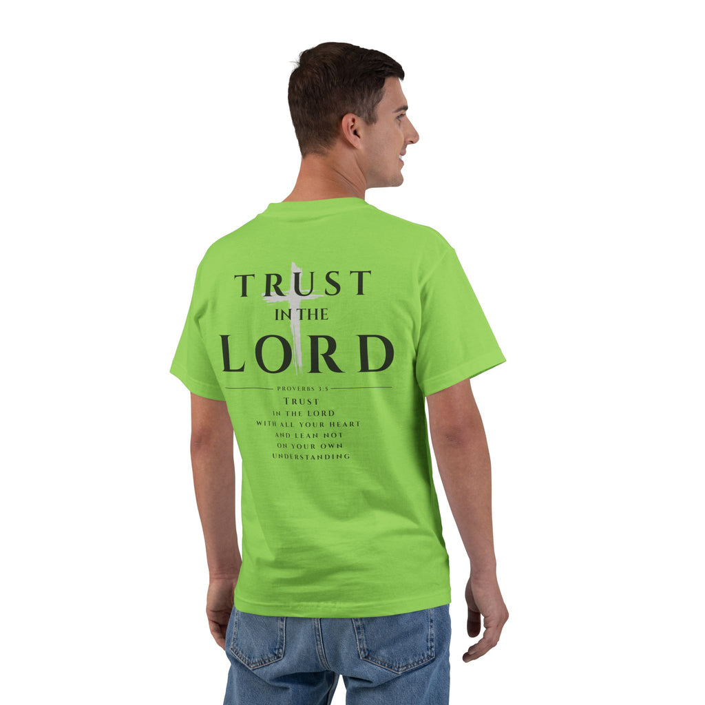 Trust in the Lord T-Shirt — Inspirational Christian Faith Tee with Back Scripture