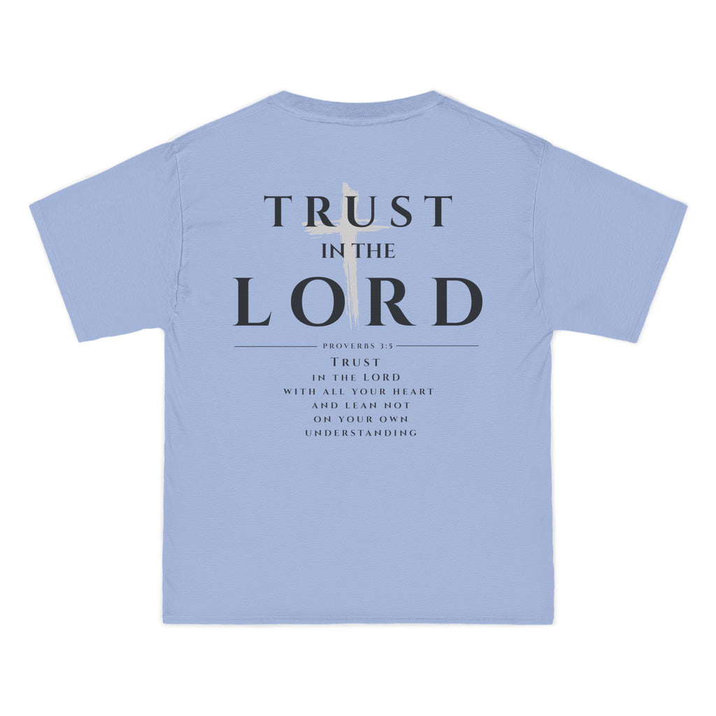 Trust in the Lord T-Shirt — Inspirational Christian Faith Tee with Back Scripture