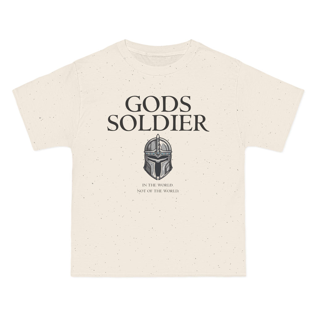 God's Soldier T-Shirt — "Gods Soldier" Front + Ephesians 6:11 Knight Back Christian Tee