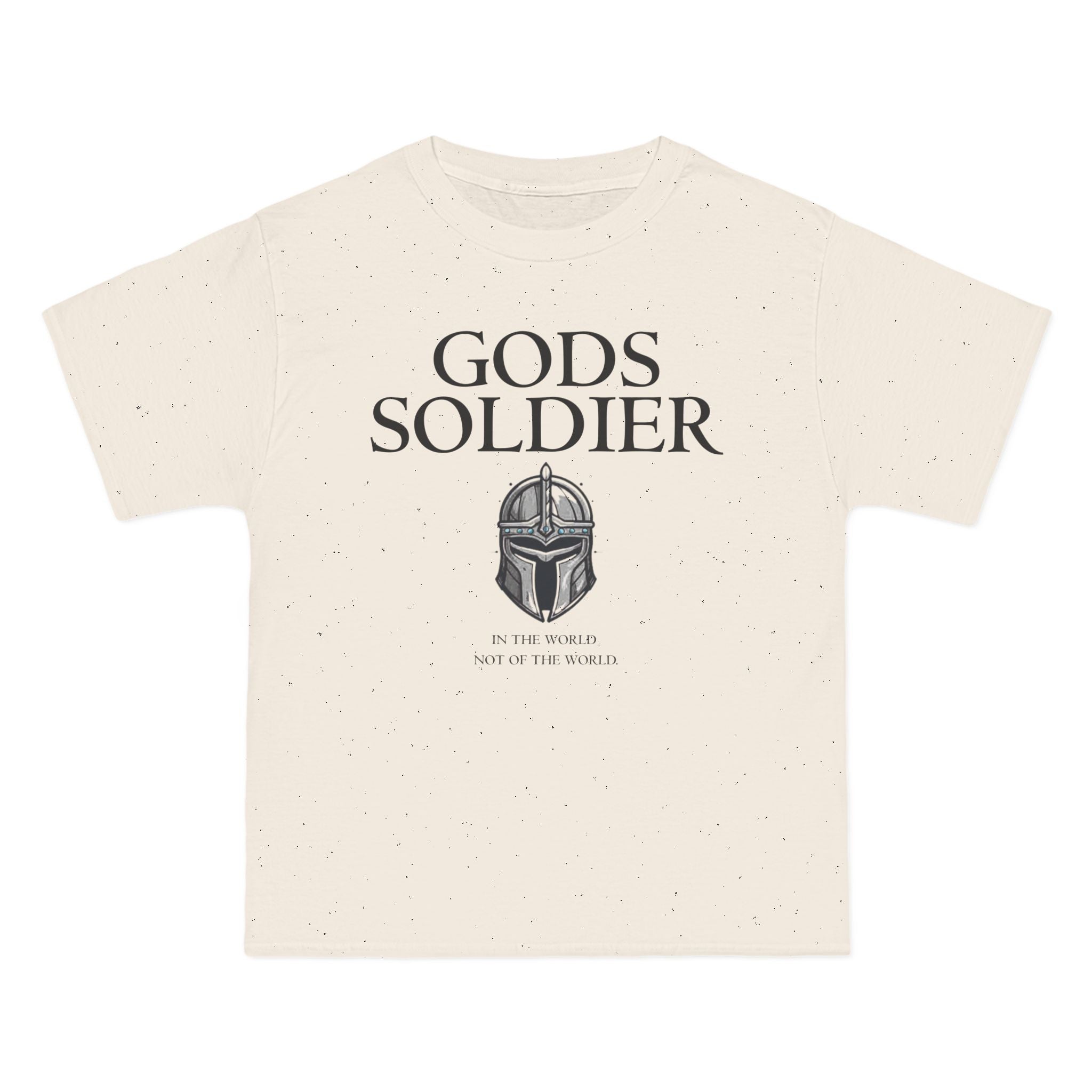 God's Soldier T-Shirt — "Gods Soldier" Front + Ephesians 6:11 Knight Back Christian Tee