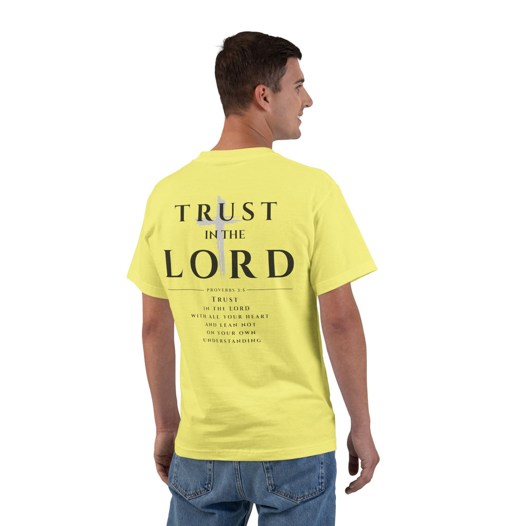 Trust in the Lord T-Shirt — Inspirational Christian Faith Tee with Back Scripture