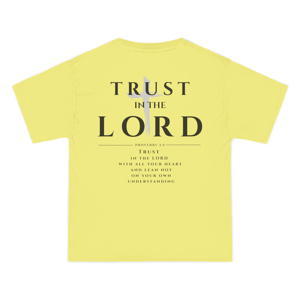 Trust in the Lord T-Shirt — Inspirational Christian Faith Tee with Back Scripture