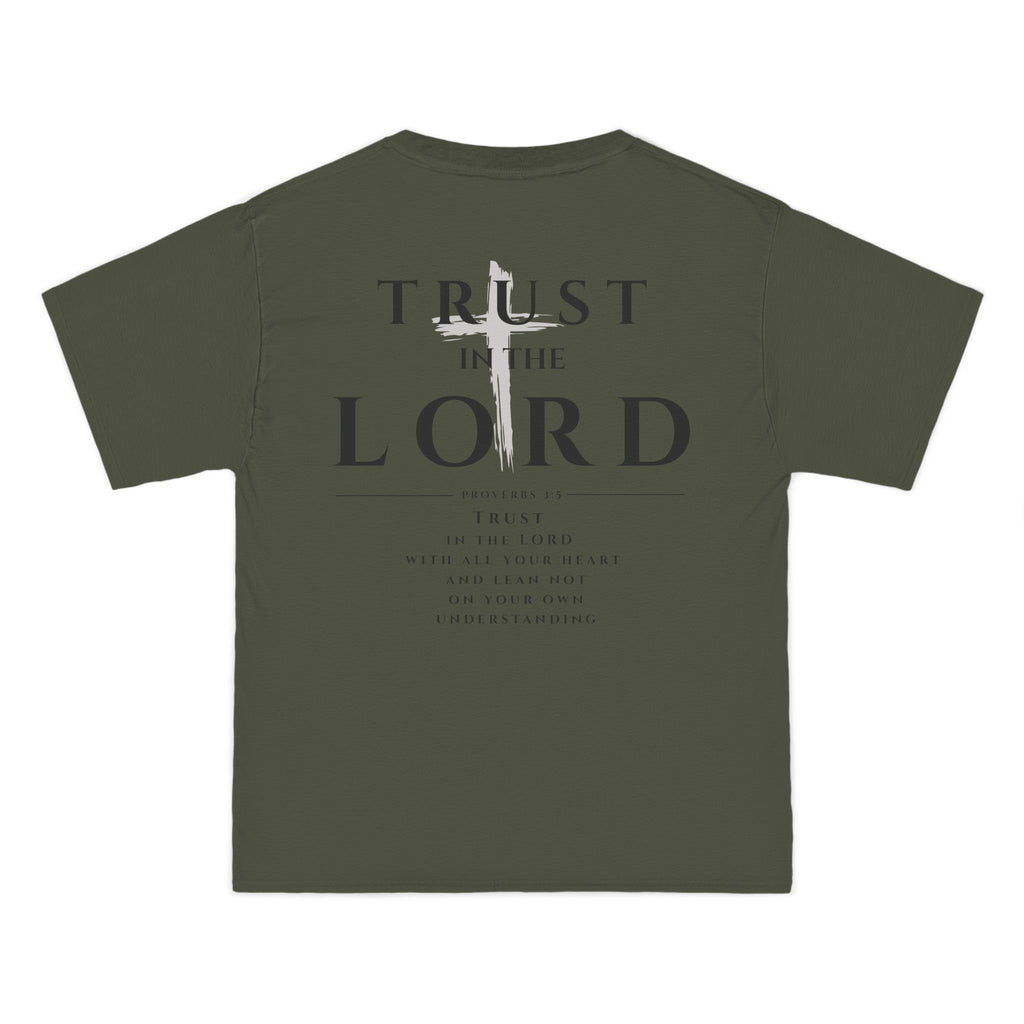 Trust in the Lord T-Shirt — Inspirational Christian Faith Tee with Back Scripture