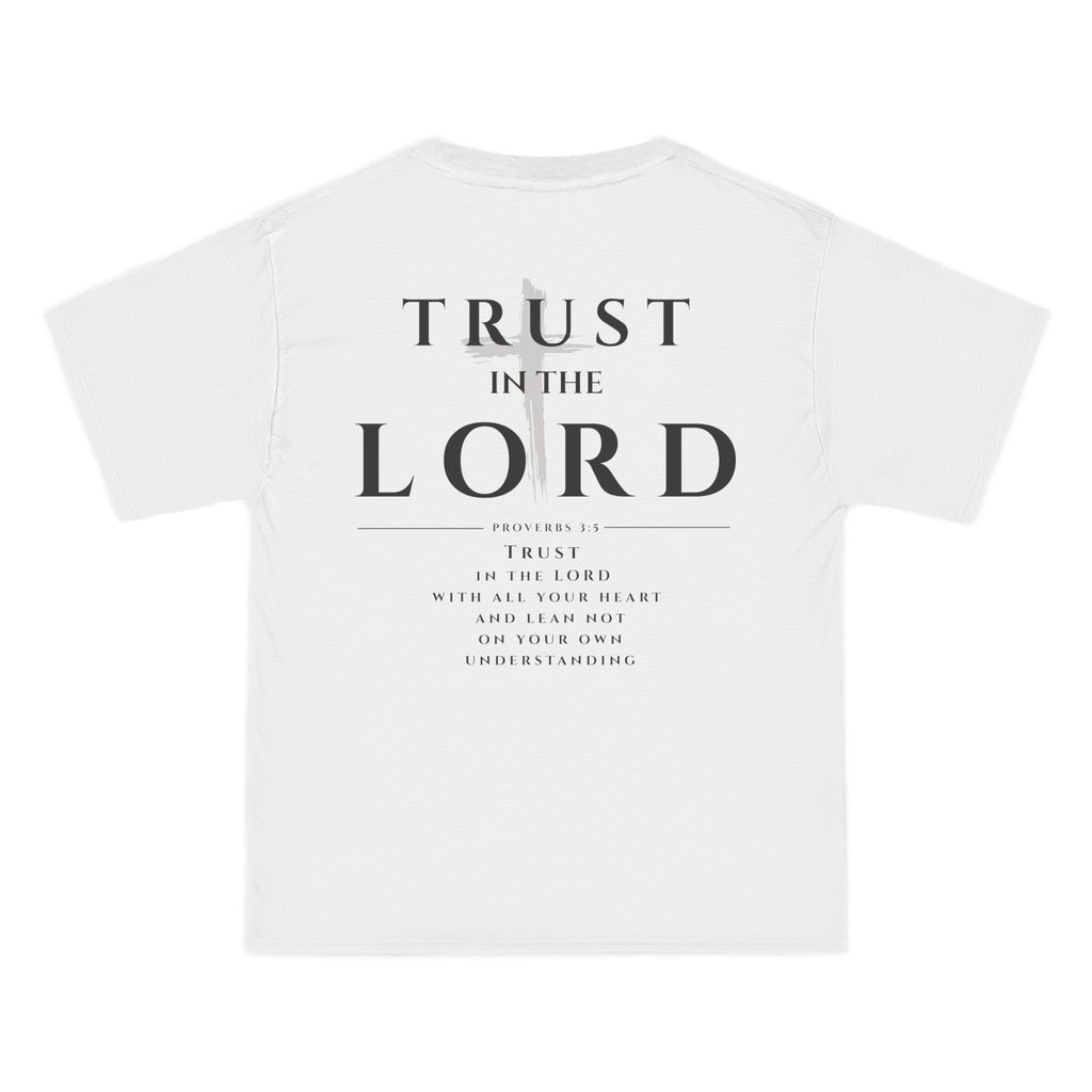 Trust in the Lord T-Shirt — Inspirational Christian Faith Tee with Back Scripture