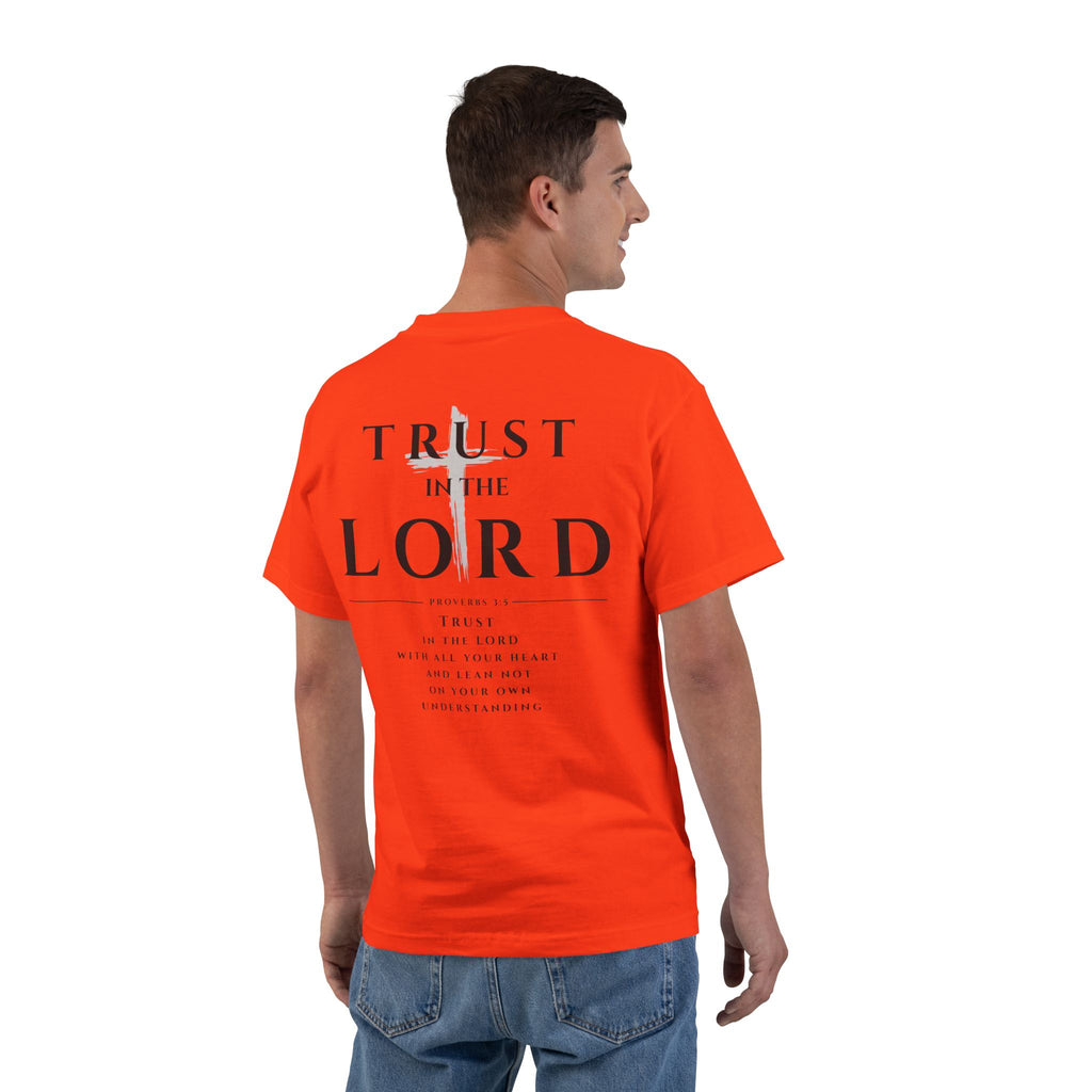 Trust in the Lord T-Shirt — Inspirational Christian Faith Tee with Back Scripture