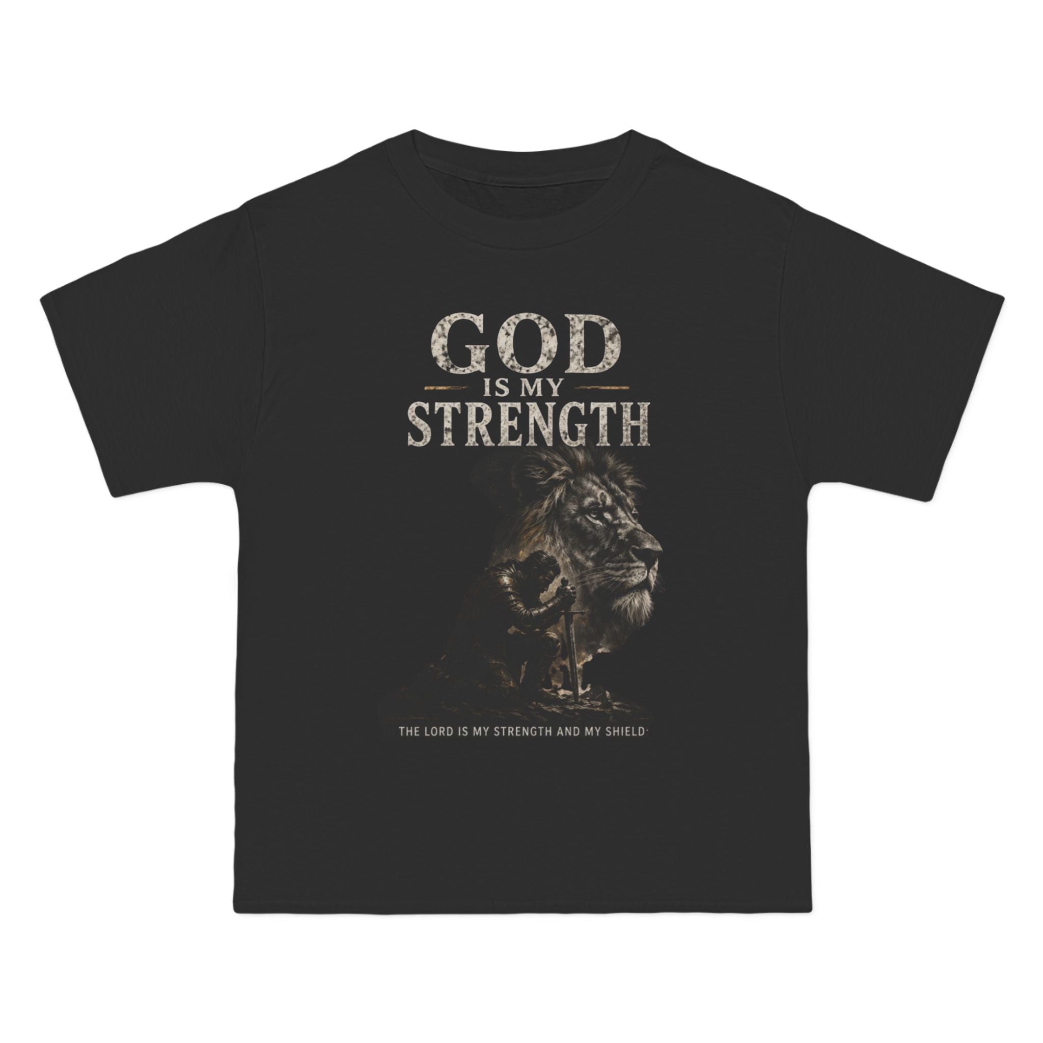 God Is My Strength T-Shirt — Inspirational Christian Faith Tee
