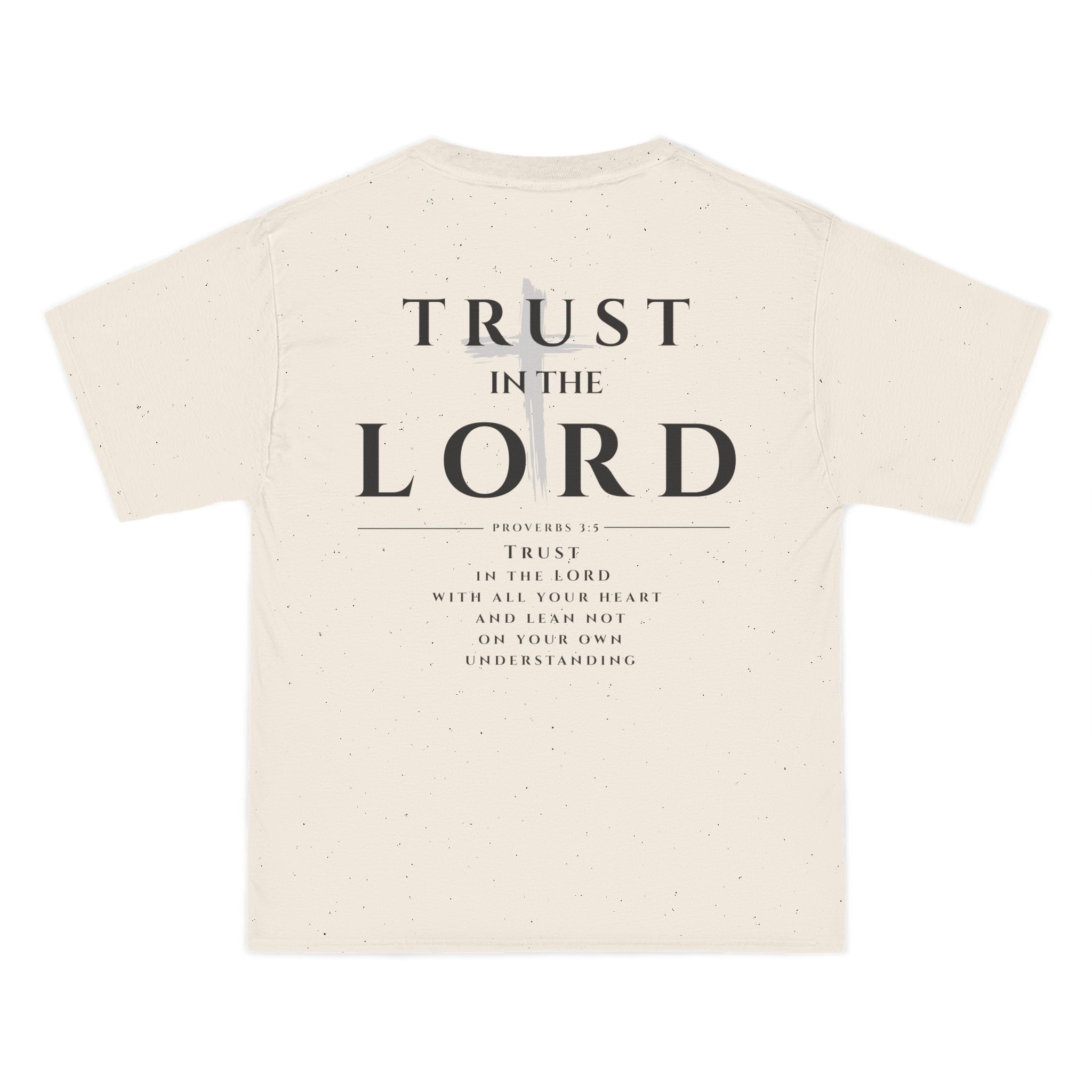 Trust in the Lord T-Shirt — Inspirational Christian Faith Tee with Back Scripture